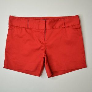 THE LIMITED Size 8 Womens RED Low Rise STRETCH Chino Trouser Casual Dress SHORTS